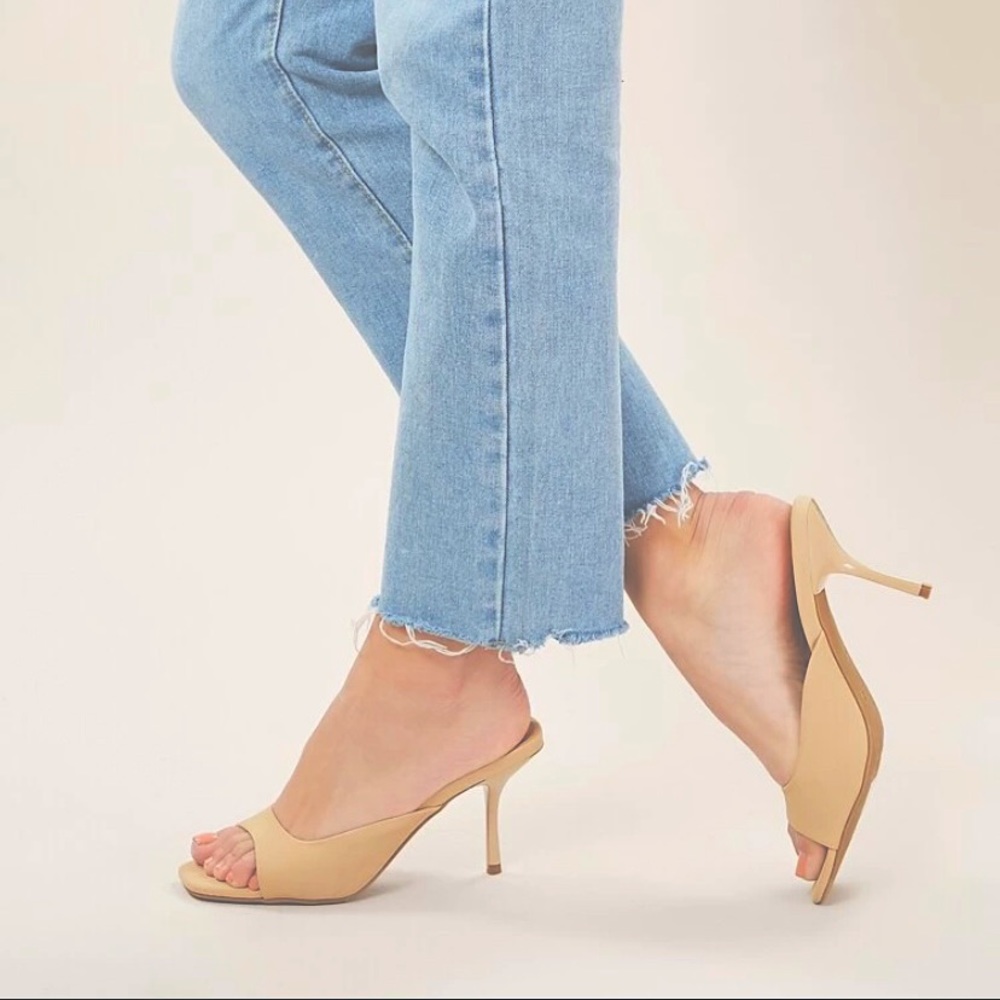 COPY - Nude Peep toe Mules *Nwt